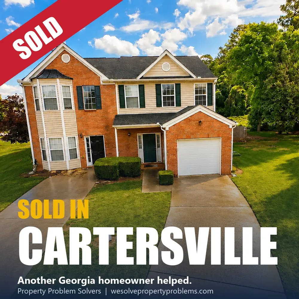 Two-story townhouse in Cartersville, Georgia sold as-is to Property Problem Solvers